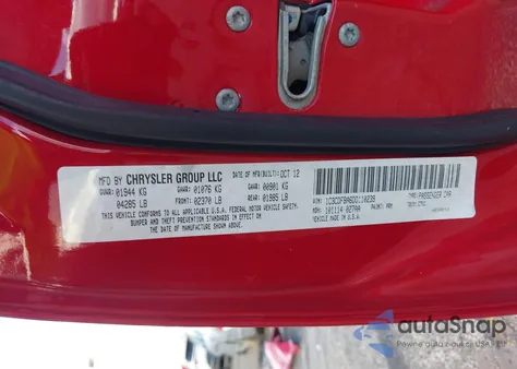 2013 Dodge Dart Rallye from USA, damaged, VIN 1C3CDFBA6DD110239